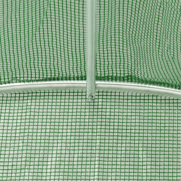 Grünes Gewächshaus mit Stahlrahmen Saban 8 m² 4x2x2 m