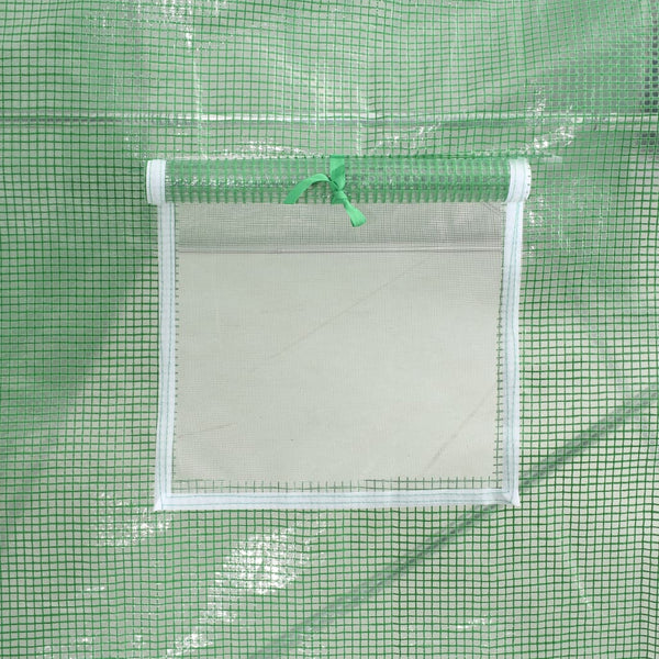 Grünes Gewächshaus mit Stahlrahmen Saban 8 m² 4x2x2 m