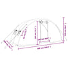 Weißes Gewächshaus mit Stahlrahmen Rikabi 10 m² 5x2x2,3 m