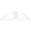 Weißes Gewächshaus mit Stahlrahmen Rikabi 10 m² 5x2x2,3 m