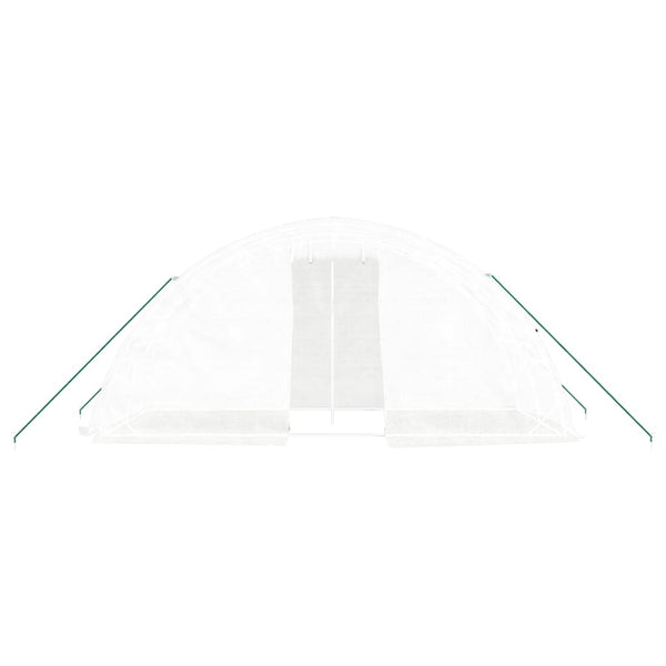 Weißes Gewächshaus mit Stahlrahmen Rikabi 10 m² 5x2x2,3 m