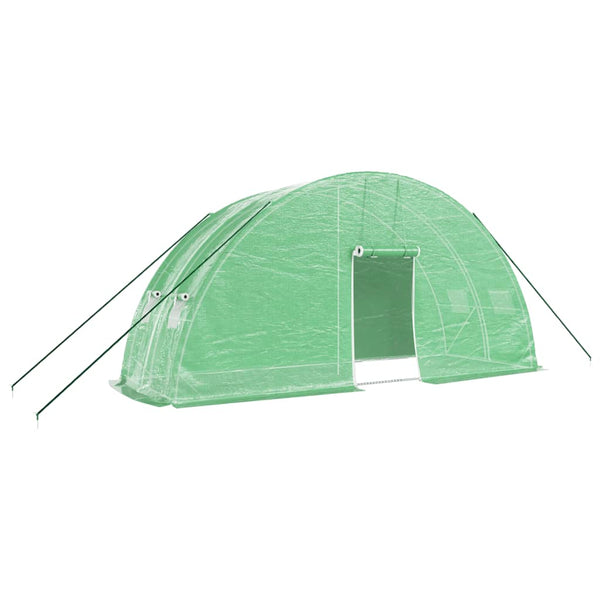 Grünes Gewächshaus mit Stahlrahmen Viliuta 12 m² 6x2x2,85 m