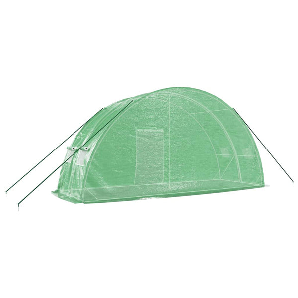 Grünes Gewächshaus mit Stahlrahmen Viliuta 12 m² 6x2x2,85 m