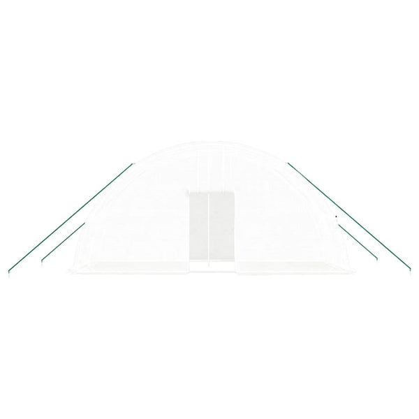 Weißes Gewächshaus mit Stahlrahmen Viliuta 12 m² 6x2x2,85 m