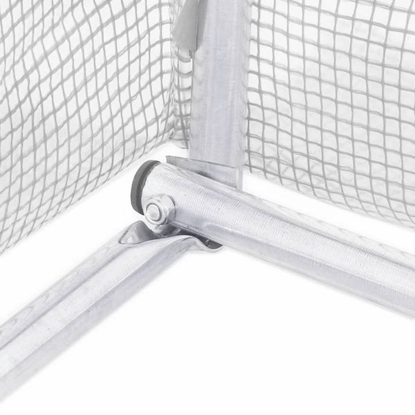 Weißes Gewächshaus mit Stahlrahmen Viliuta 12 m² 6x2x2,85 m