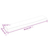 Unbehandeltes Wandregal Karlie 60x10x4cm (Eiche)