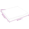 Unbehandeltes Wandregal Karlie 60x60x(2-4)cm (Eiche)