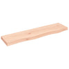 Unbehandeltes Wandregal Karlie 80x20x4cm (Eiche)