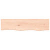 Unbehandeltes Wandregal Karlie 80x20x4cm (Eiche)