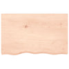 Unbehandeltes Wandregal Karlie 80x50x2cm (Eiche)