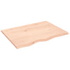 Unbehandeltes Wandregal Karlie 80x60x2cm (Eiche)