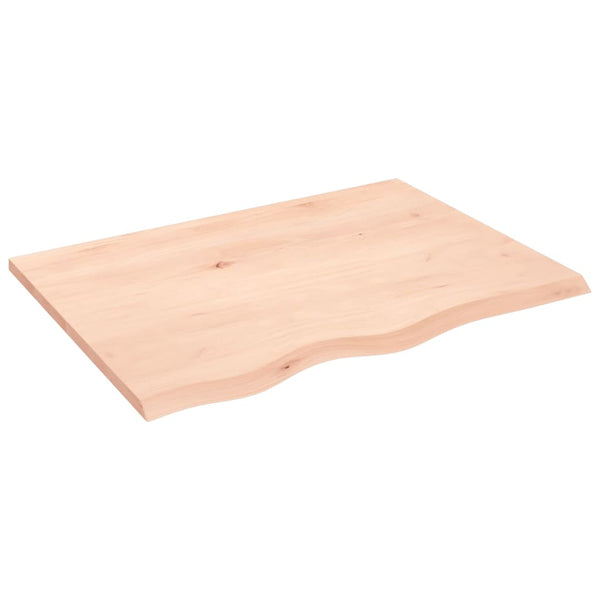 Unbehandeltes Wandregal Karlie 80x60x2cm (Eiche)