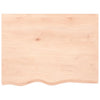 Unbehandeltes Wandregal Karlie 80x60x2cm (Eiche)