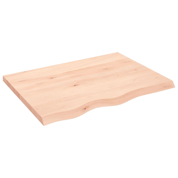 Unbehandeltes Wandregal Karlie 80x60x(2-4)cm (Eiche)