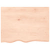Unbehandeltes Wandregal Karlie 80x60x(2-4)cm (Eiche)