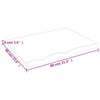 Unbehandeltes Wandregal Karlie 80x60x(2-4)cm (Eiche)