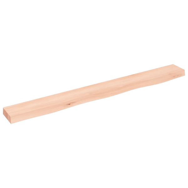 Unbehandeltes Wandregal Karlie 100x10x4cm (Eiche)