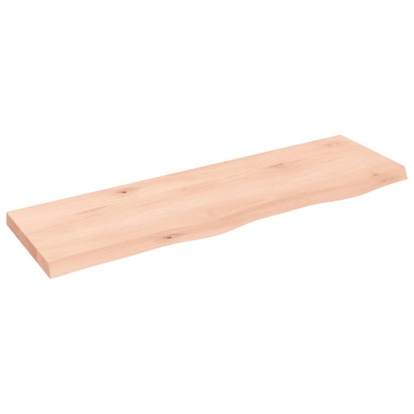 Unbehandeltes Wandregal Karlie 100x30x(2-4)cm (Eiche)
