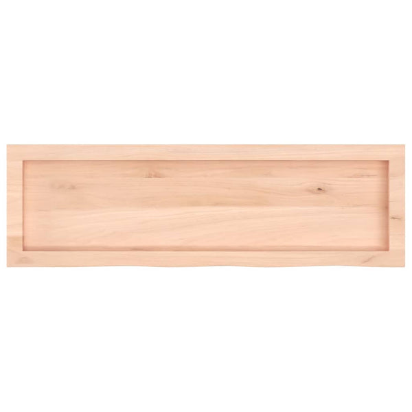 Unbehandeltes Wandregal Karlie 100x30x(2-4)cm (Eiche)