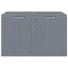 Graue Outdoor-Aufbewahrungsbox Cosita 180 l (PP Rattan)