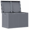 Graue Outdoor-Aufbewahrungsbox Cosita 180 l (PP Rattan)