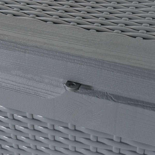 Graue Outdoor-Aufbewahrungsbox Cosita 180 l (PP Rattan)