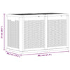 Graue Outdoor-Aufbewahrungsbox Cosita 180 l (PP Rattan)