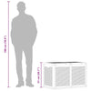 Graue Outdoor-Aufbewahrungsbox Cosita 180 l (PP Rattan)
