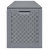 Graue Outdoor-Aufbewahrungsbox Cosita 270 l (PP Rattan)