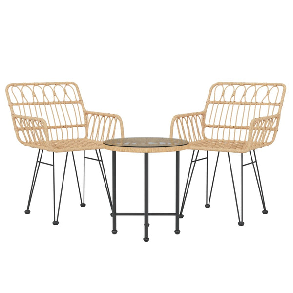Gartensitzgruppe Leel 3-teilig (Polyrattan)
