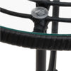 Schwarze Outdoor-Essgruppe Leel (3-teilig)