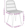 3-teilige Outdoor-Essgruppe Medena (Polyrattan)