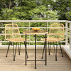 3-teilige Outdoor-Essgruppe Medena (Polyrattan)