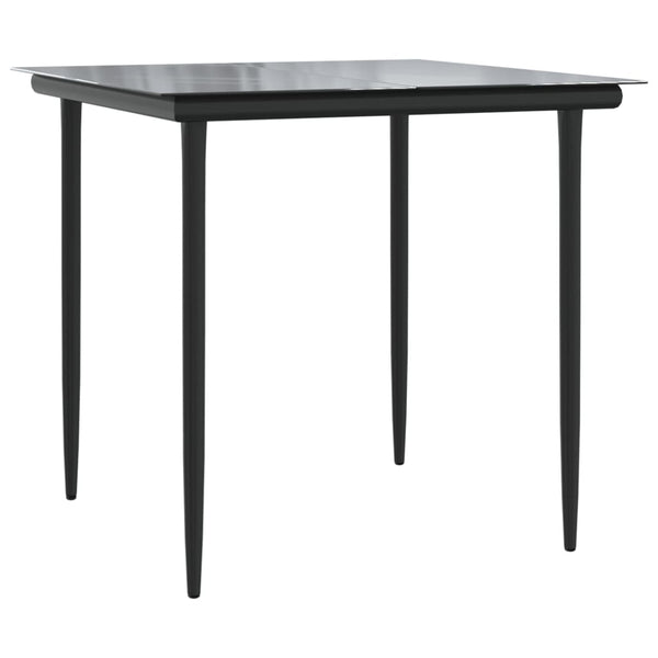 3-teilige Outdoor-Essgruppe Waymon (Polyrattan)