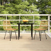 3-teilige Outdoor-Essgruppe Waymon (Polyrattan)