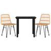 3-teilige Outdoor-Essgruppe Bahman (Polyrattan)