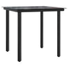 Schwarze Gartenmöbelgruppe Bahman (3-teilig)