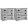 Betongraues Sideboard Sahia (2 Stück Holz)