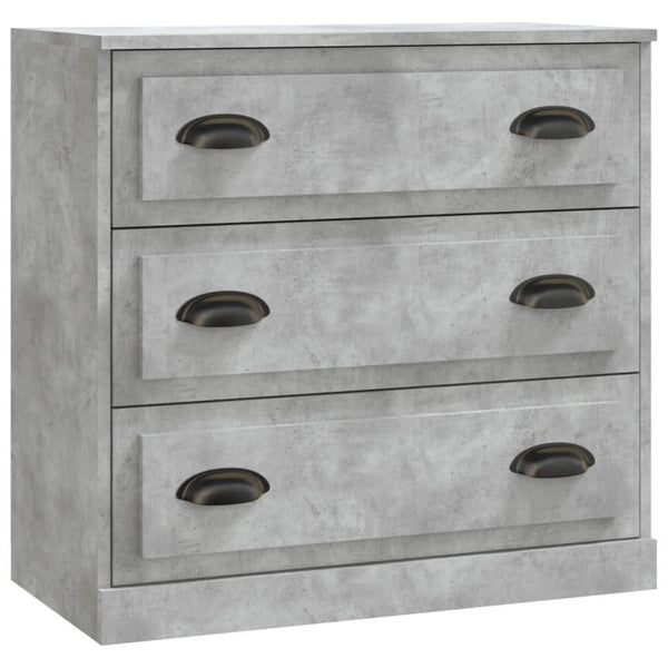 Betongraues Sideboard Sahia (2 Stück Holz)