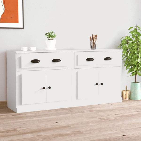 Weißes Sideboard Nefize (2 St. Holz)