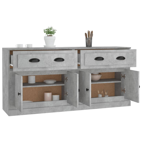 Sideboards Nefize in Betongrau (2 St. aus Holz)