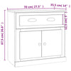 Sideboards Nefize in Betongrau (2 St. aus Holz)