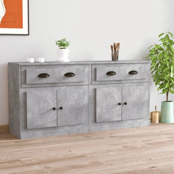 Sideboards Nefize in Betongrau (2 St. aus Holz)