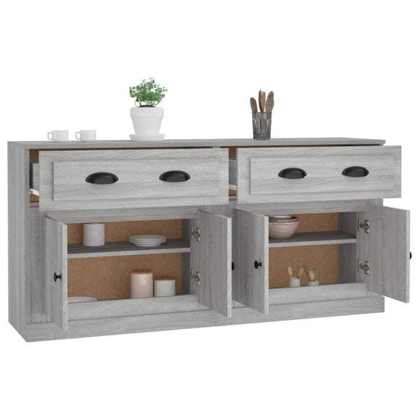 Graue Kommoden Nefize (2 Stück Sonoma Holz)