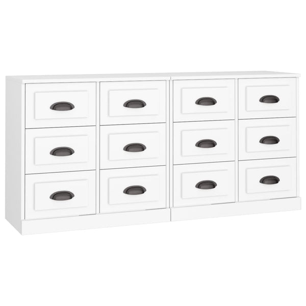 Weißes Sideboard Axenea (2 Stk., Holz)