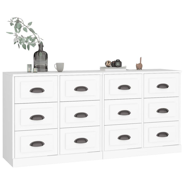 Weißes Sideboard Axenea (2 Stk., Holz)