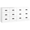 Weißes Sideboard Axenea (2 Stück hochglänzend Holz)