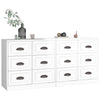 Weißes Sideboard Axenea (2 Stück hochglänzend Holz)