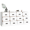 Weißes Sideboard Axenea (2 Stück hochglänzend Holz)
