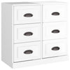 Weißes Sideboard Axenea (2 Stück hochglänzend Holz)